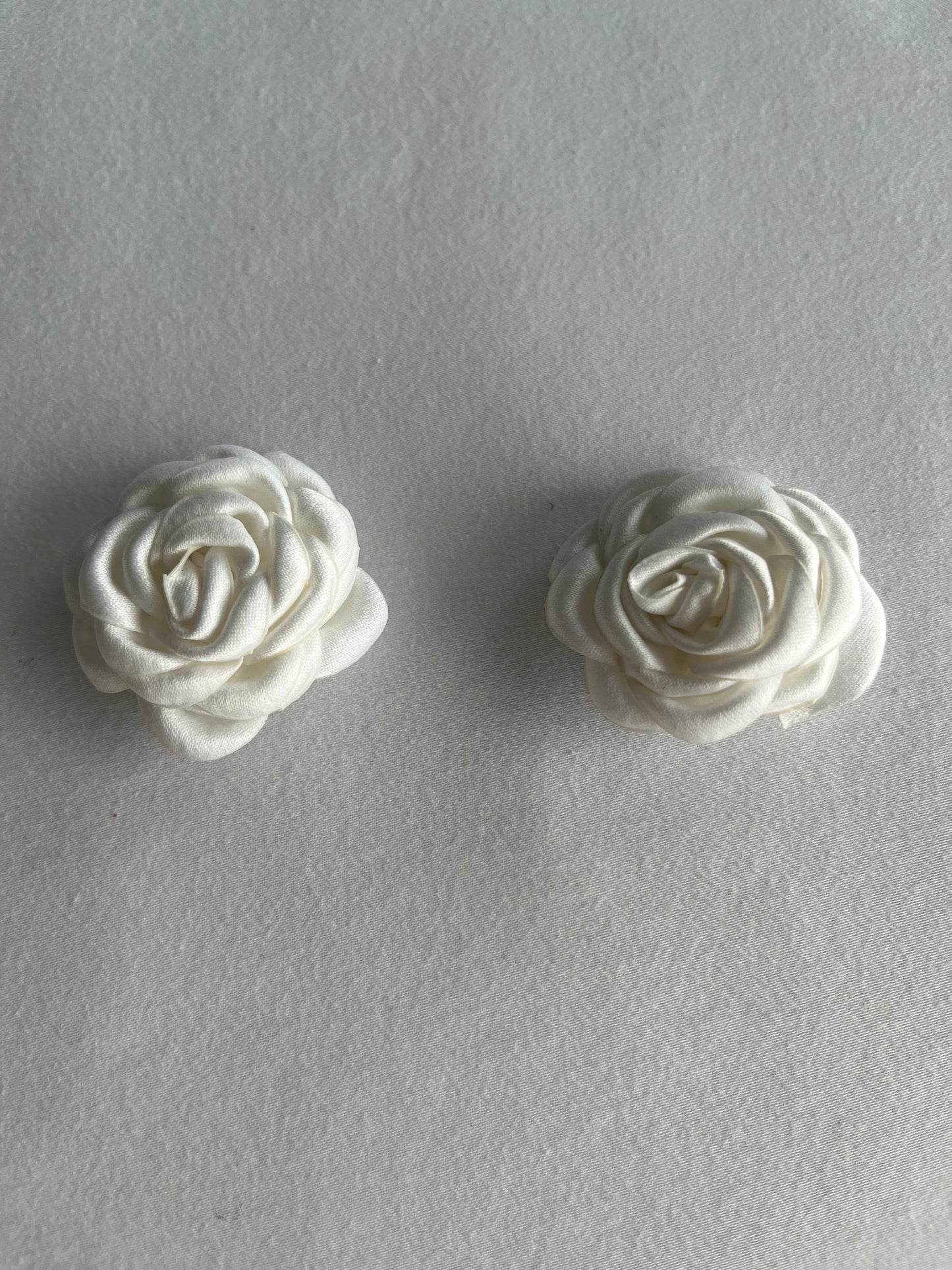 White Rose Shoe Buckles