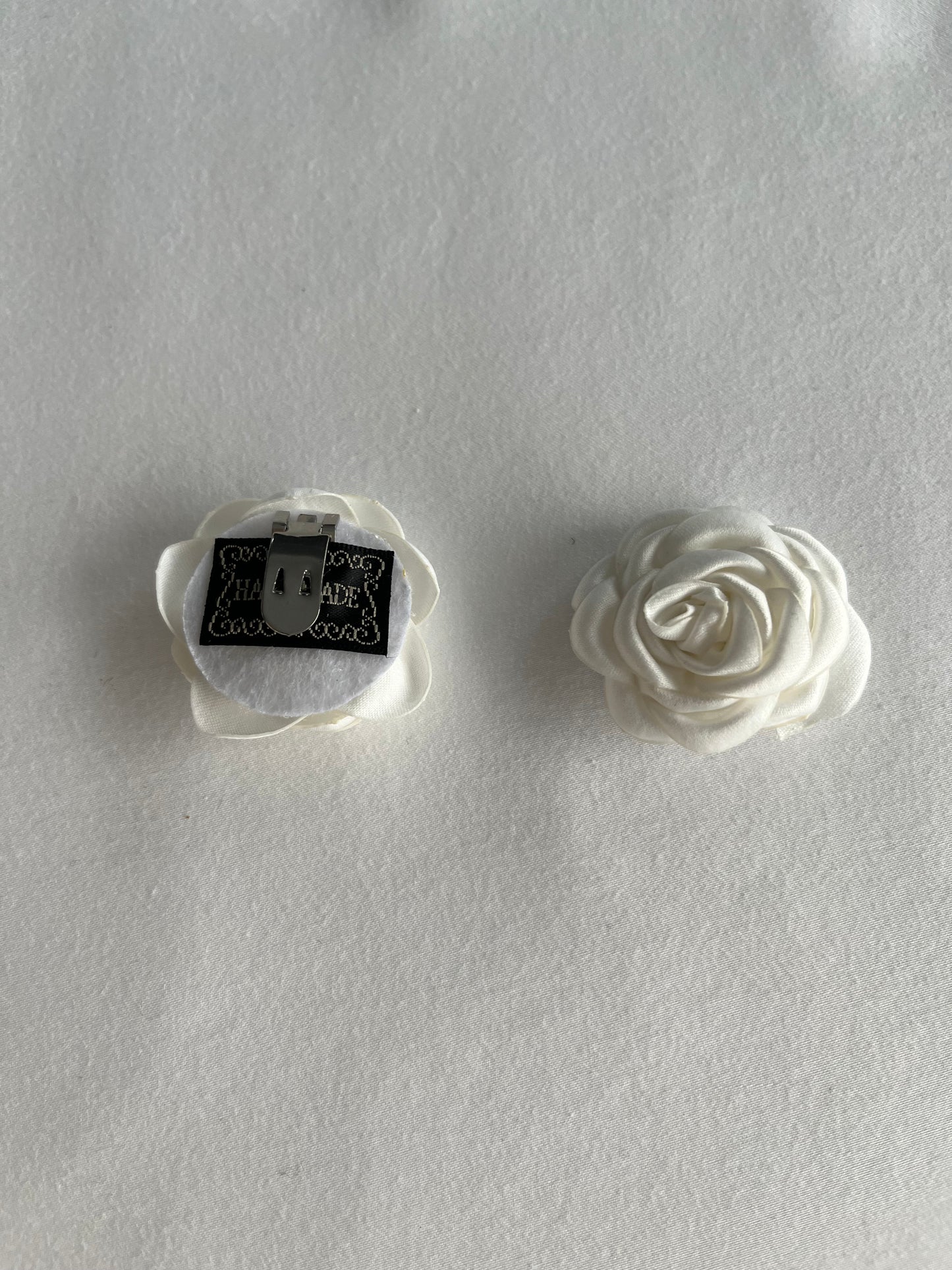 White Rose Shoe Buckles