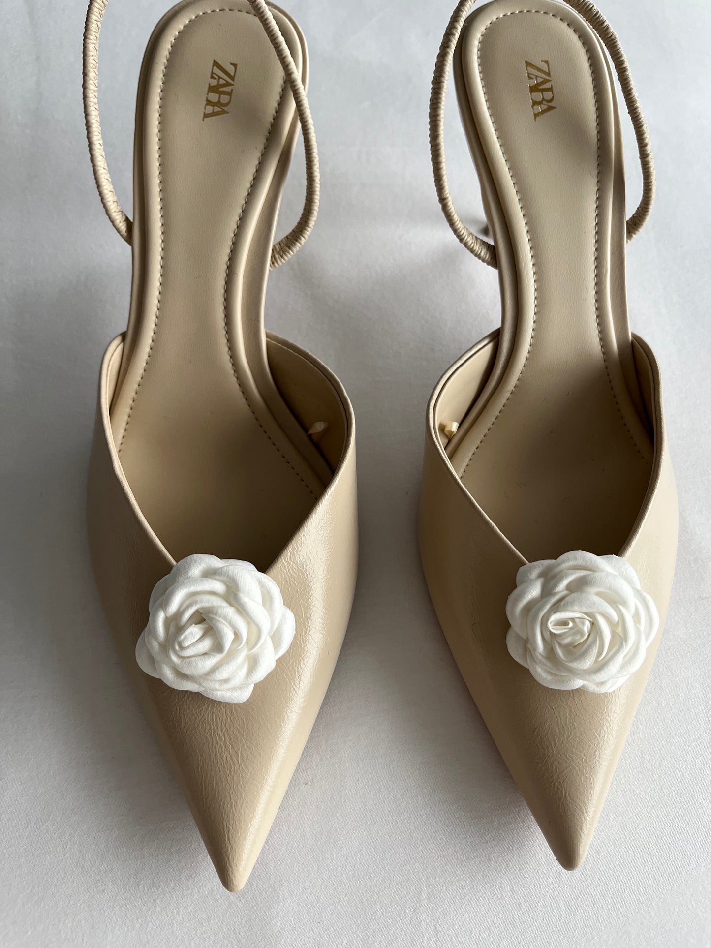 White Rose Shoe Buckles